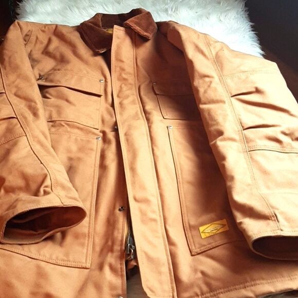 Diamond Back Tan Work Coat Waterproof Heavy. XL - Picture 2 of 8
